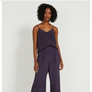 Frank & Oak Button Down Chiffon Cami Tank